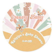 Hippie Groovy Daisies Retro 70 Sunshine Baby