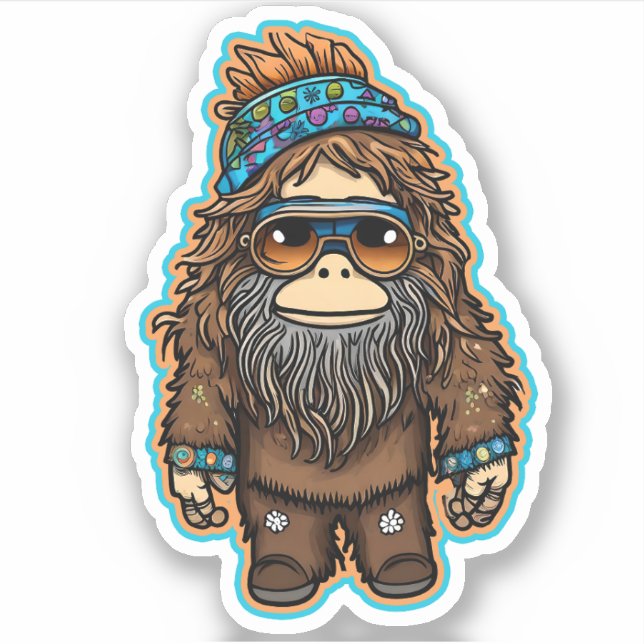 Adesivo Hippie Sasquatch Vinyl (Frente)