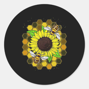 Adesivo Hippie Sunflower Bees