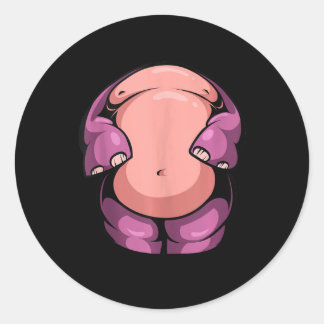 Adesivo Hippo Chubby Animal Halloween Costume Easy Cosplay