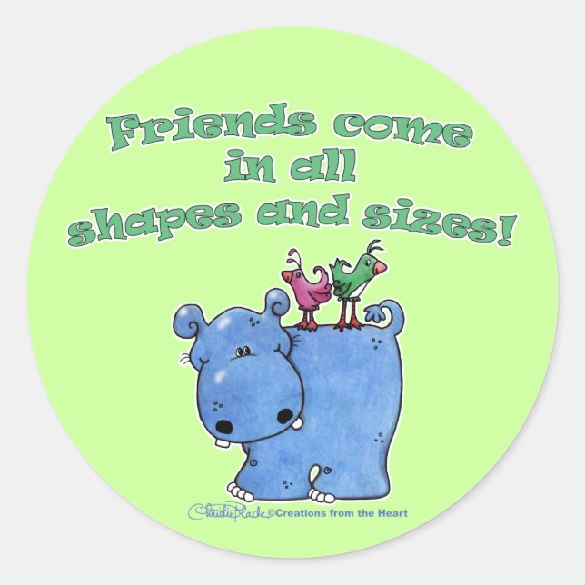 Adesivo Hippo e Amigos de Aves (Frente)