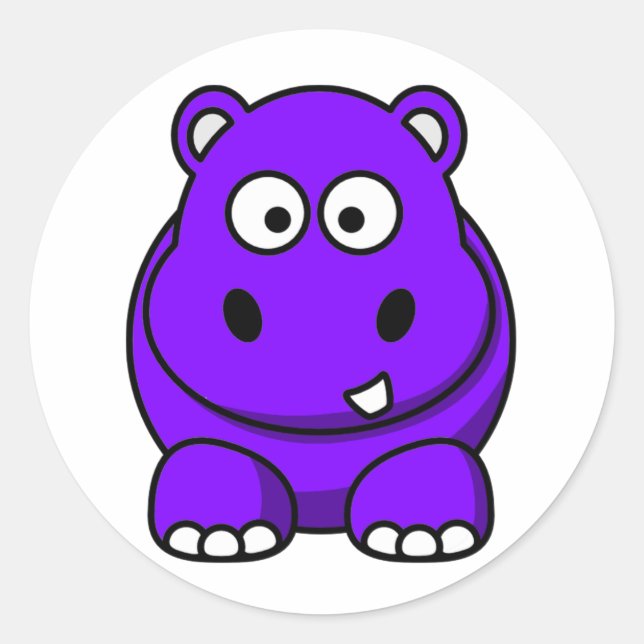 Adesivo Hippo Purple (Frente)