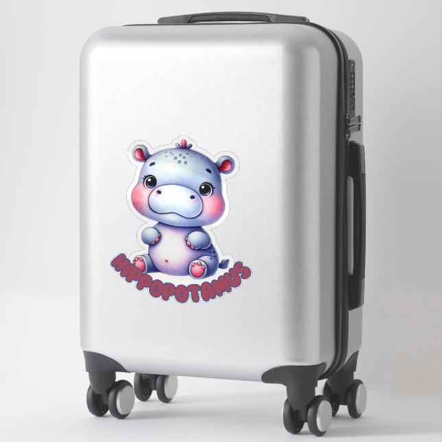 ADESIVO HIPPOPOTAMUS - NURSERY STICKER (Mala)