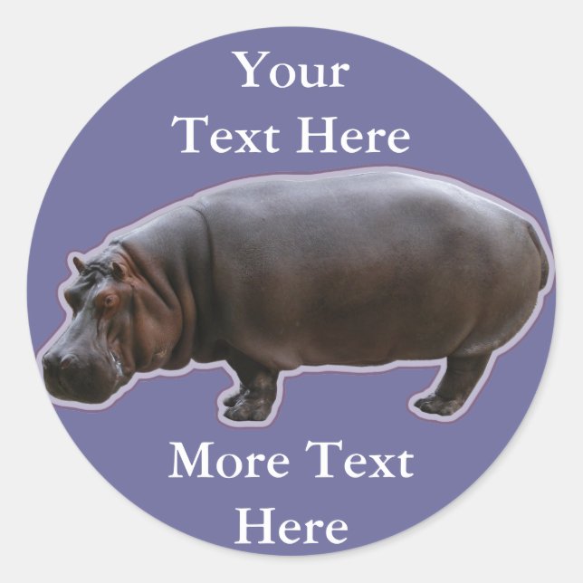 Adesivo Hippopotamus Stickers (Frente)