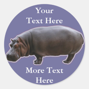 Adesivo Hippopotamus Stickers