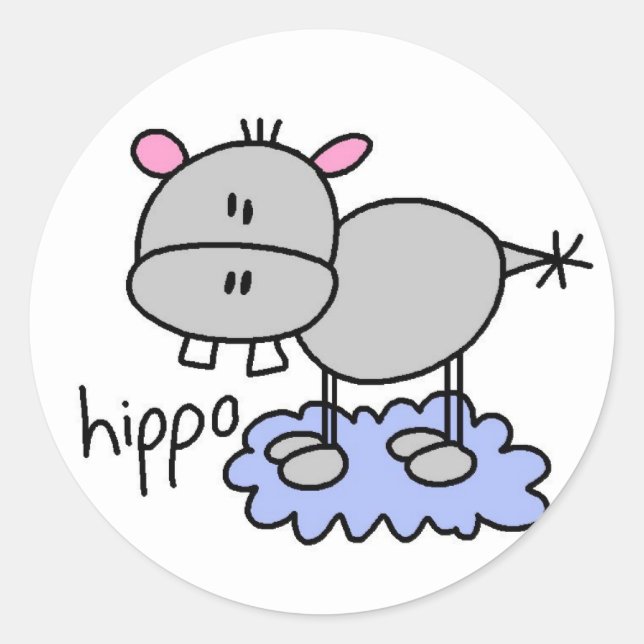 Adesivo Hippopotamus Stickers (Frente)