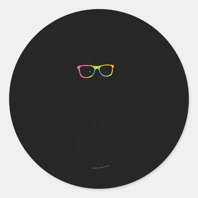 Adesivo Hipster Bonito Pernalado Vidros Colos Coelho (Frente)