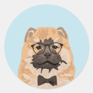 Adesivo Hipster Chow Chow Dog Sticker for Dog Lovers