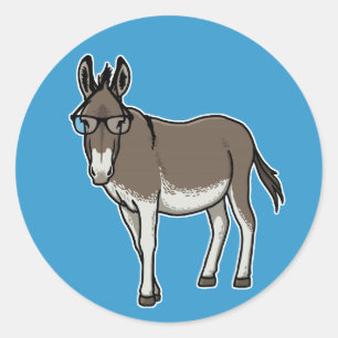 Adesivo Hipster Donkey