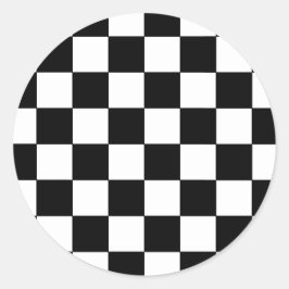 Adesivo Hipster retroativo da placa de verificação branca