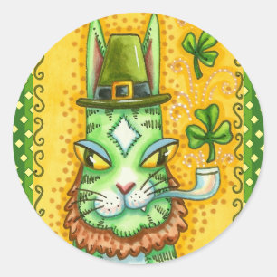 ADESIVO HISS N' FITZ LEPRECHAUN, RUA. GATO ENGRAÇADO DO D