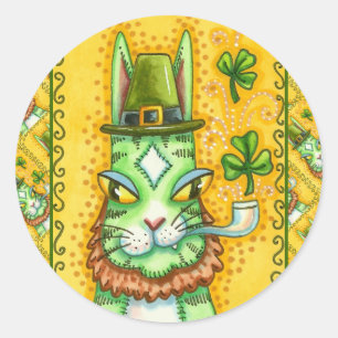 ADESIVO HISS N' FITZ LEPRECHAUN, RUA. GATO ENGRAÇADO DO DI