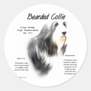 Adesivo História Collie Com Mente; Collies Com Mão De Amor