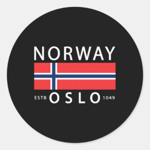 Adesivo História da Noruega Oslo Noruega