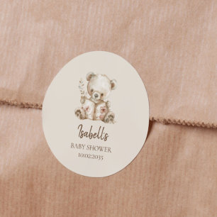 Adesivo História do Urso Boho Baby Shower 