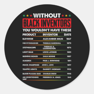 Adesivo História Dos Inventores Negros Esquecidos História