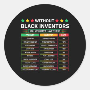 Adesivo História Dos Inventores Negros Esquecidos História