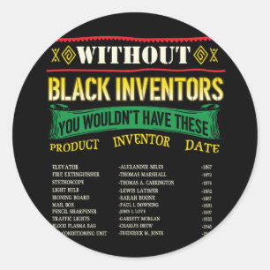 Adesivo História Dos Inventores Negros História Negra M