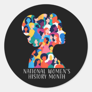 Adesivo História Nacional das Mulheres Mês 2025 História d