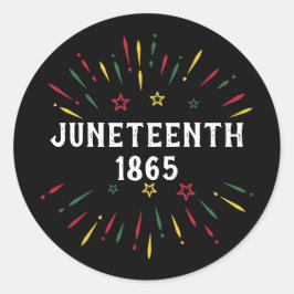 Adesivo História Negra Americano-Africano Juneteenth 1865