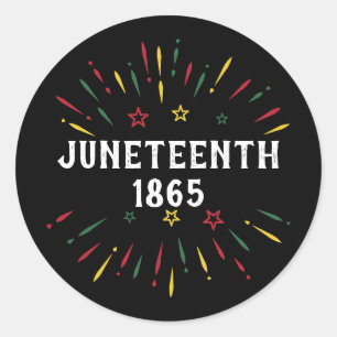 Adesivo História Negra Americano-Africano Juneteenth 1865