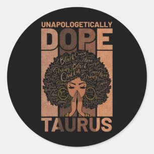 Adesivo História Negra Drogada Taurus Melanin