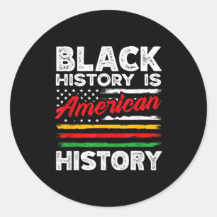 Adesivo História Negra É Bandeira Americana EUA Afro-Ameri