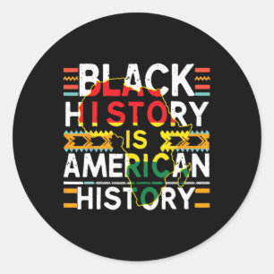 Adesivo História Negra É História Americana África Patriót