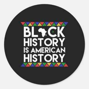 Adesivo História Negra É História Americana Afro-Americana