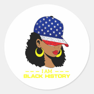 Adesivo História Negra É História Americana Afro-Americana