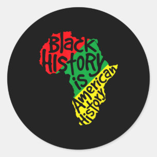Adesivo História Negra É História Americana Mapa da África
