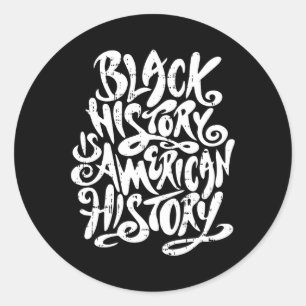 Adesivo História Negra É História Negra Americana