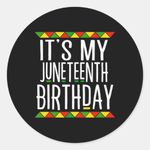 Adesivo História Negra É Meu Décimo Junto Aniversário