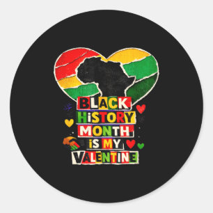 Adesivo História negra é o meu valentine orgulho do coraçã