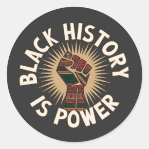 Adesivo História Negra É Poder: Inspirada Africana Vibrant