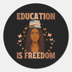Adesivo História Negra Educação de Professores É Liberdade