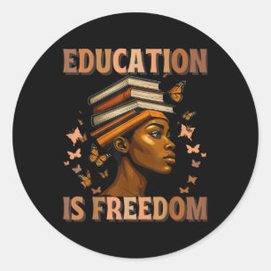 Adesivo História Negra Educação de Professores É Liberdade