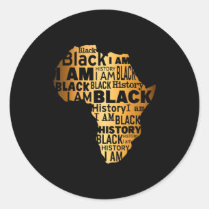 Adesivo História Negra Eu Sou Negro Todos os Meses America