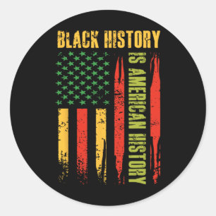 Adesivo História Negra História Americana Bandeira dos EUA