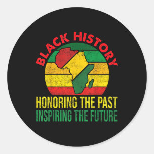 Adesivo História Negra Honrando Homens Futuros Inspiradore
