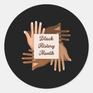 Adesivo História Negra Mês Africano-Americano para Homens