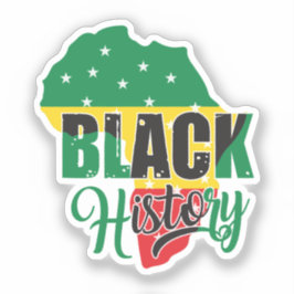 Adesivo História Negra Mês de fevereiro Melanin Sista Bruh