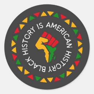 Adesivo História Negra Mês, História Afro-Americana