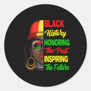 Adesivo História Negra Mês Honrando o Futuro Inspirador Pa