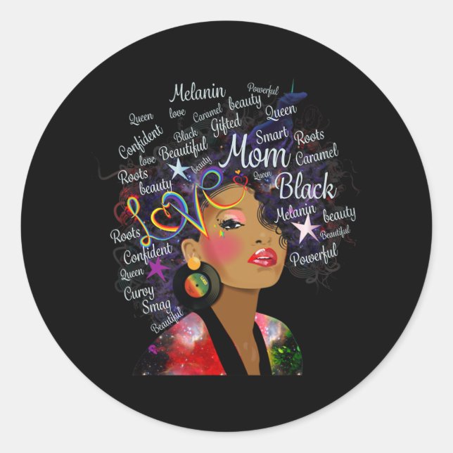 Adesivo História Negra Mês Melanina Mãe Décimo Junho (Frente)