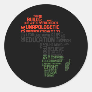 Adesivo História Negra Mês Vermelho Verde e Negro Africano