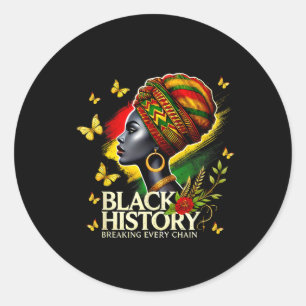 Adesivo História Negra Mulheres Mês História Negra Quebran