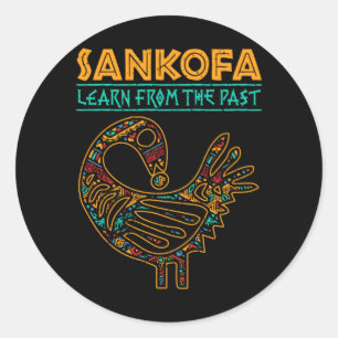 Adesivo história negra sankofa ave africana juneteenth