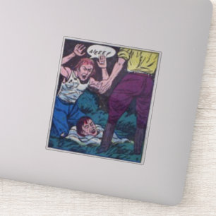 Adesivo histórias em quadrinhos de colheita horrorosas pa