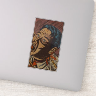 Adesivo histórias em quadrinhos de horror da idade do Ouro